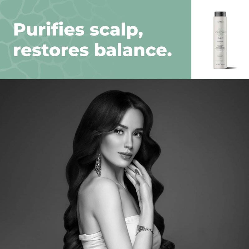 Lakmé Teknia Scalp Care Shampoo - Purifying Formula for Oily Scalps | 10.2 Fl Oz