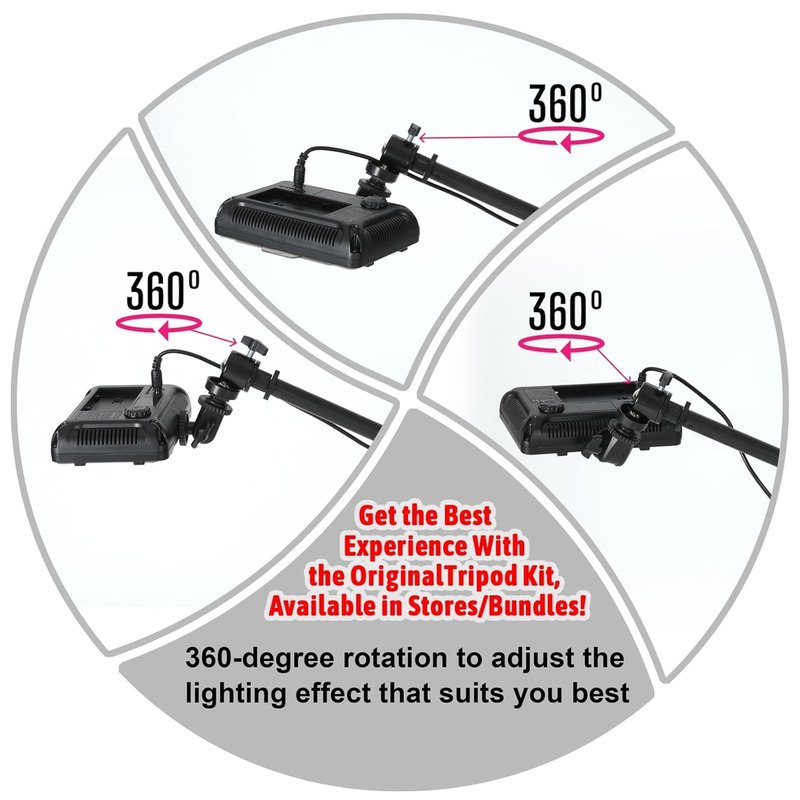 Portable Tripod, Polarized LED Tattoo Work Light Specialized Tripod – Optimal Stability for Professional Artists