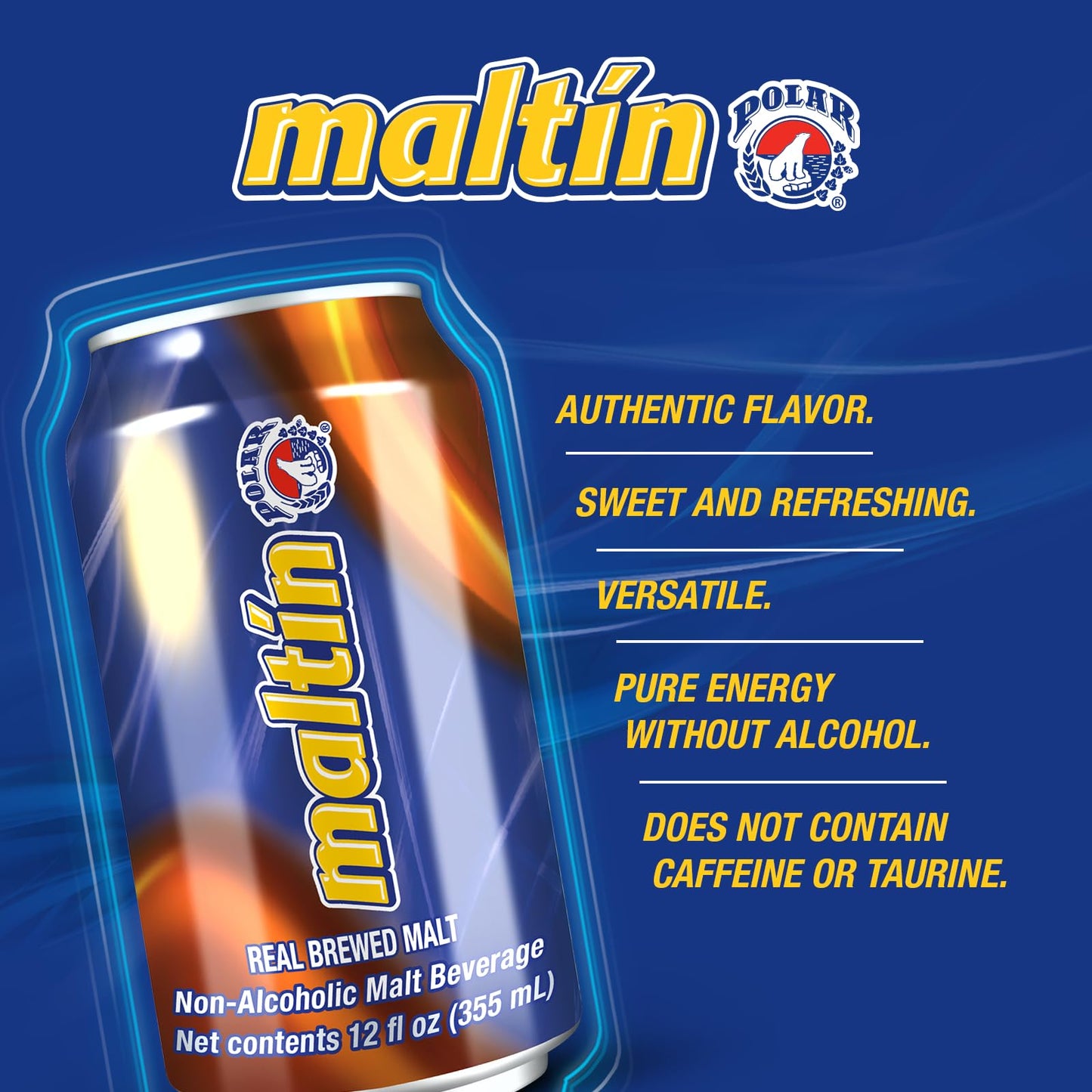 Maltin Polar Non-Alcoholic Malt Beverage – Natural Cane Sugar Drink (12-Pack)