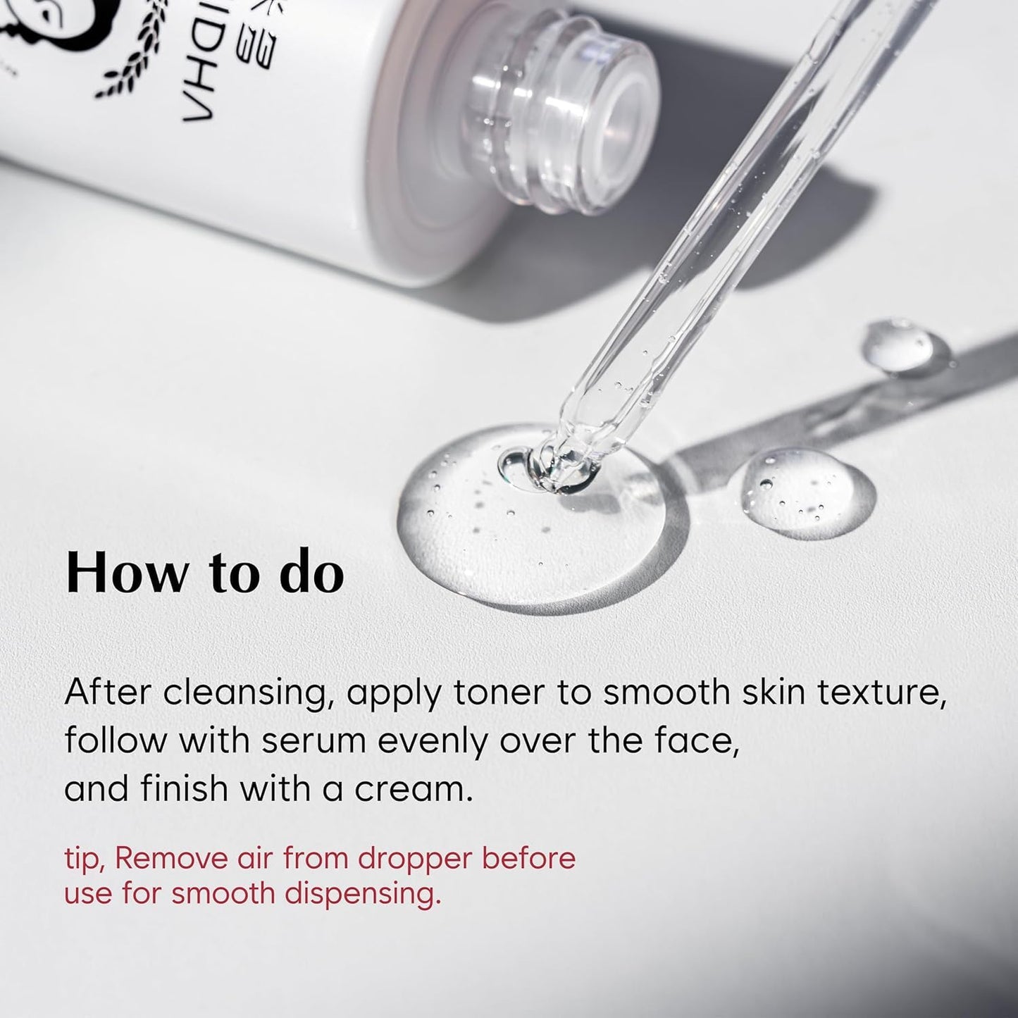 MIDHA Rice Serum, 1.69fl.oz/50ml, Deep hydration, Skin barrier support, Lightweight, Moisture, Radiant, Long-lasting Moisture care, balanced skin appearance, Nourishing, Korean Skin Care