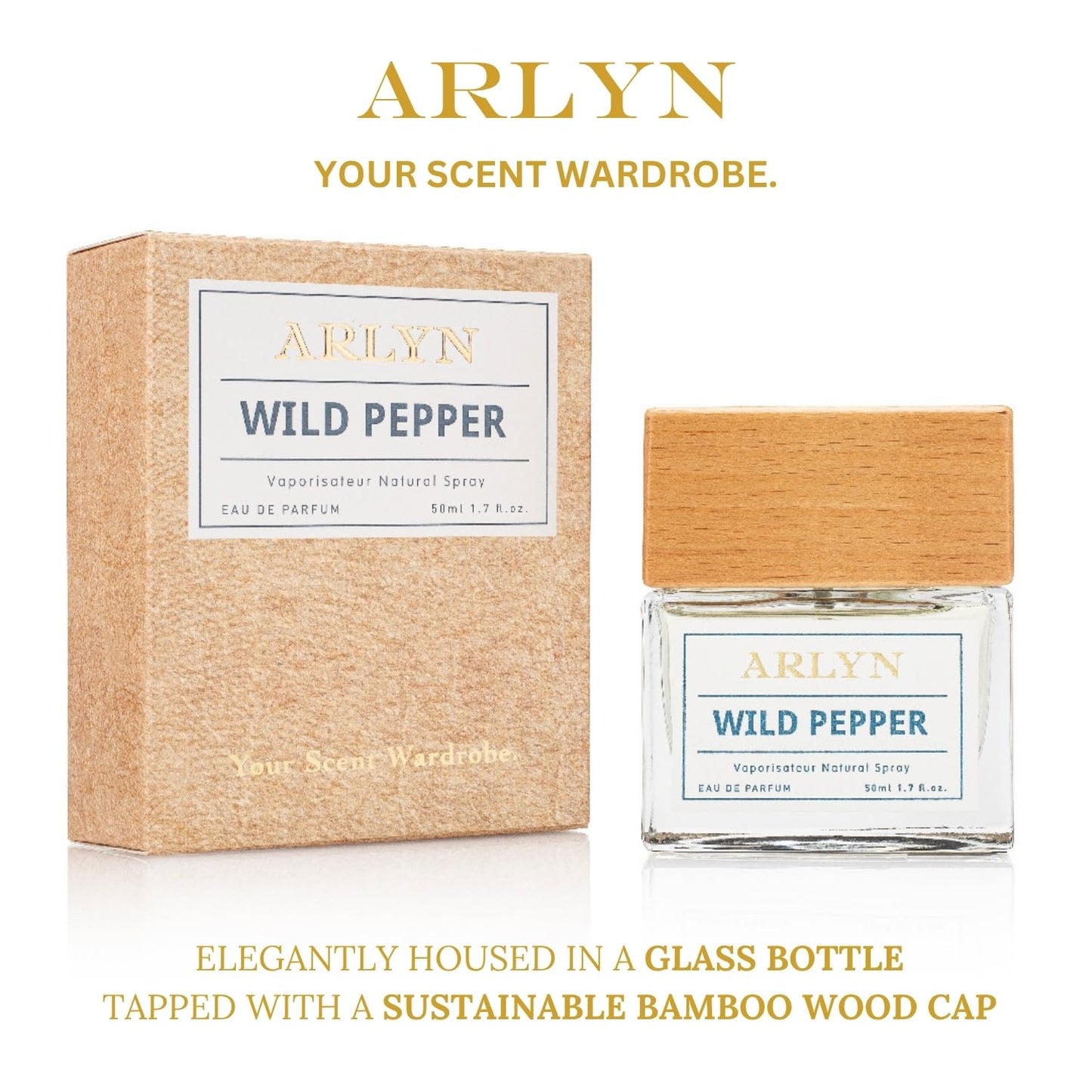 ARLYN Wild Pepper Eau De Parfum, Inspired By Di.oor Sau.vag Perfume for Men, Luxury Fragrance - Vegan, Cruelty-Free, and Eco-Conscious (1.7oz / 50ml)