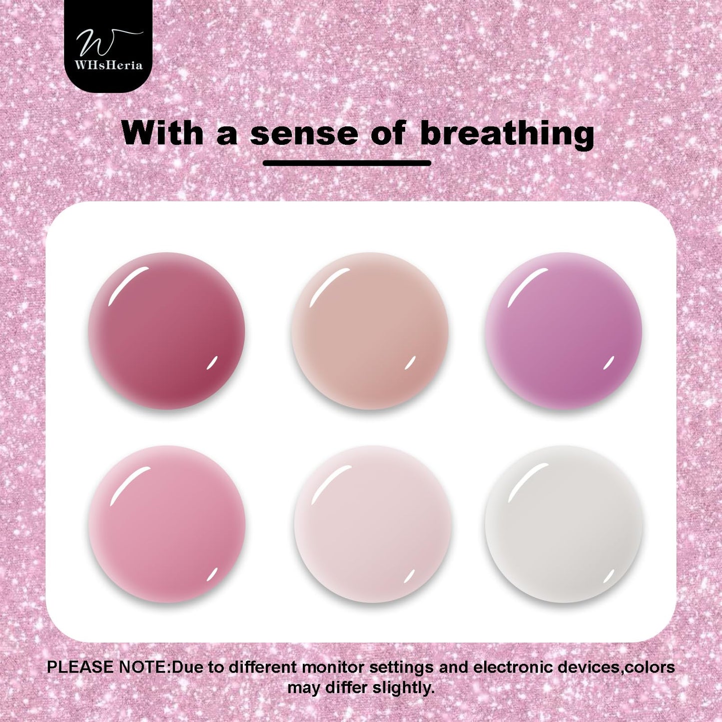 WHsHeria TPO Free Jelly Translucent Gel Nail Polish Set，6pcs 10ml Red Pink Purple Milk White Long-lasting Soak off UV Light Suit Give It to Women as a Gift for Daily Life at Home (119-C)