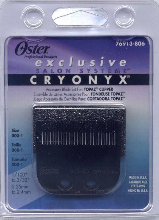 OSTER Cryonyx Blade - Topaz Sable Rocker for Fast Feed Clippers | Precision Cutting Tool
