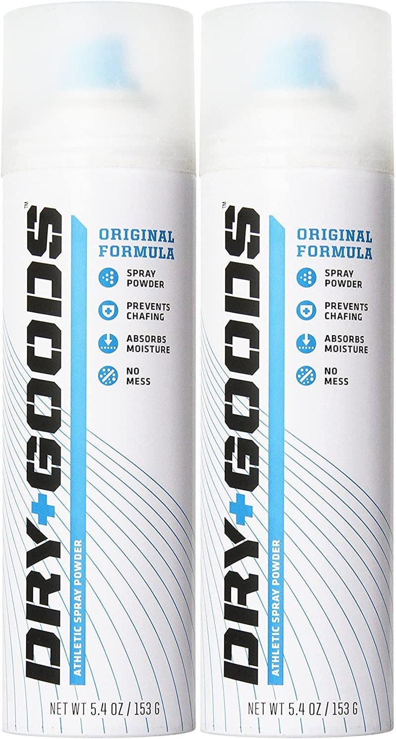 Athletic Spray Powder - Dry Goods Original 5.4 oz | Two Pack for Active Lifestyle