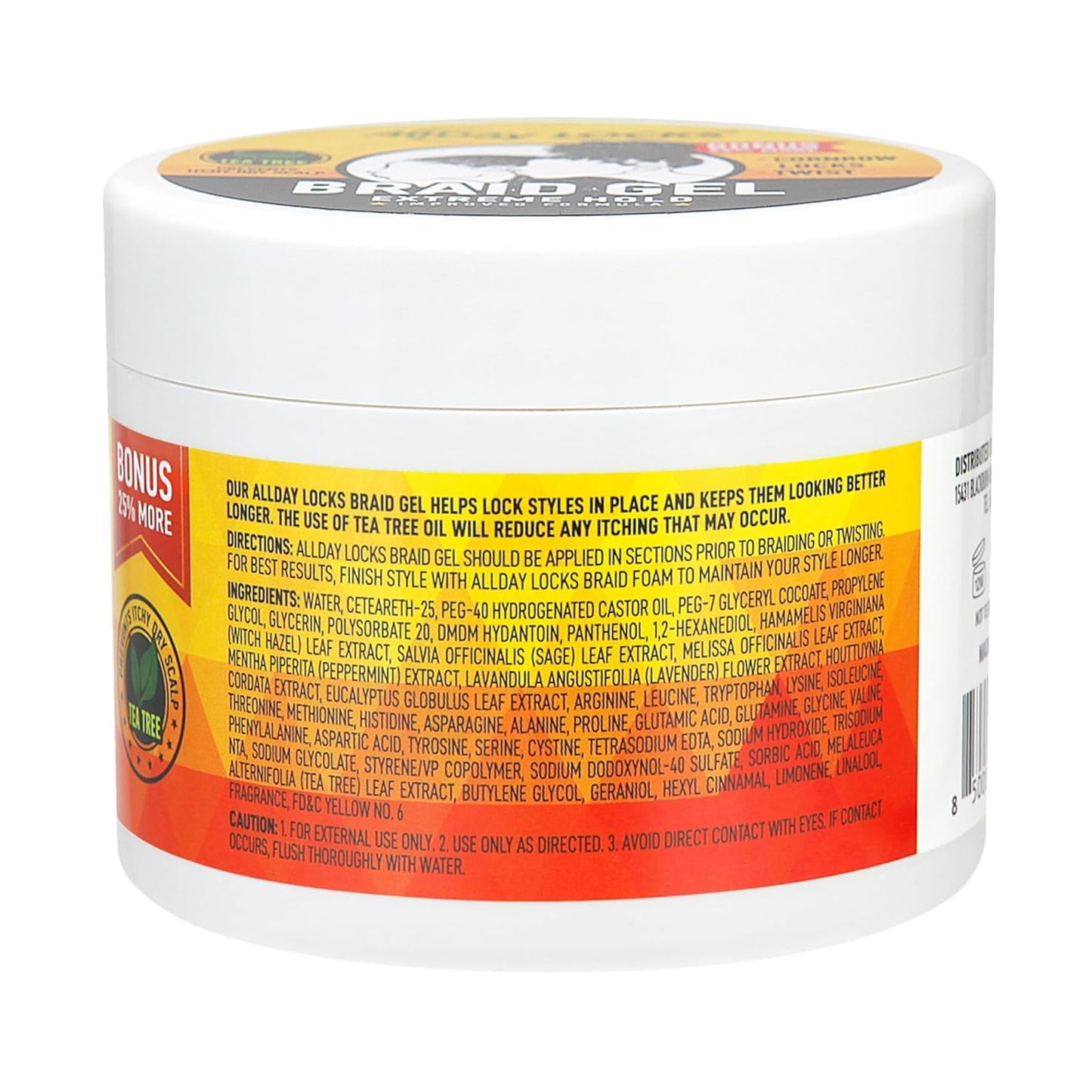 AllDay Locks Braid Gel 5oz, 2-pack