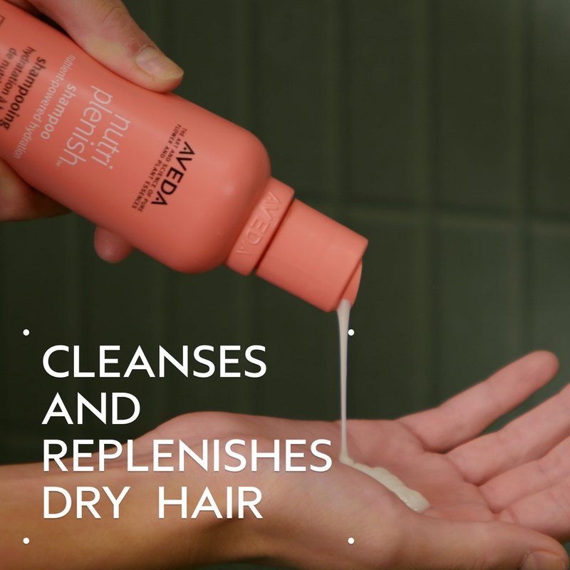 Aveda Nutriplenish Shampoo Light Moisture | Hydrating Shampoo for Fine to Medium Dry Hair | Organic Pomegranate Oil, Coconut Oil, Mango Butter | 93% Naturally Derived*, 8.5 Fl Oz