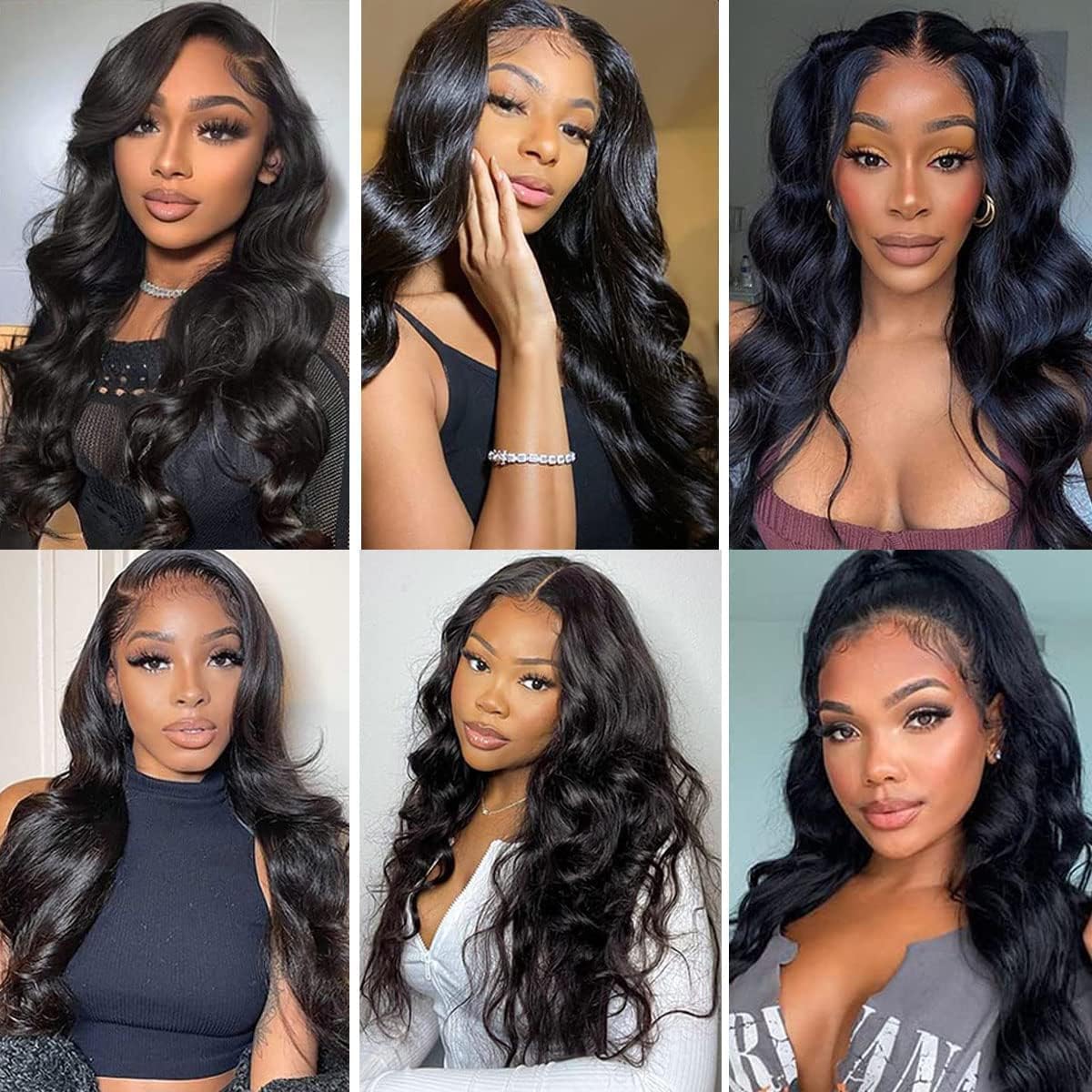 Body Wave Human Hair Bundles - Natural Black Brazilian Virgin Remy Extensions | 12, 14, 16 Inch, 300G