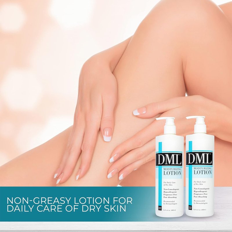 Moisturizing Lotion - Hydrating Hand & Body Lotion for Dry Skin | Unscented, Hypoallergenic, 16 oz (Pack of 2)