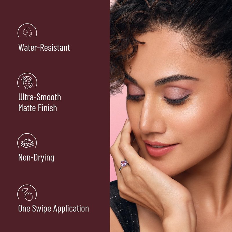 SWISS BEAUTY Pure Matte Creamy Lipstick | Non-drying, Highly pigmented Lipstick | Shade- Burgundy, 3.8gm|