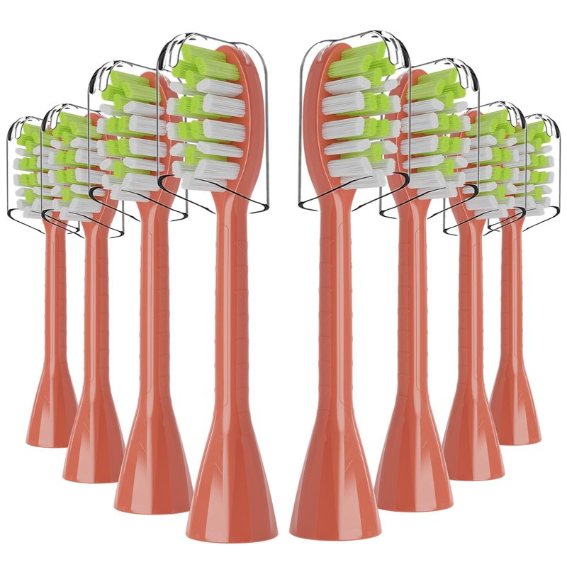One Series Replacement Toothbrush Heads Pisonicleara Compatible with sonicare Philips One Series BH1022/03 HY1100/02 HY1102 (8-pc) Battery Brush, Mango Snow White Travel Refill
