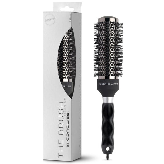 Corioliss | Hair Brushes for Women | Professional Titanium Round Barrel Ionic Hair Brush | Ideal for Styling Every Kind of Hair 43 MM