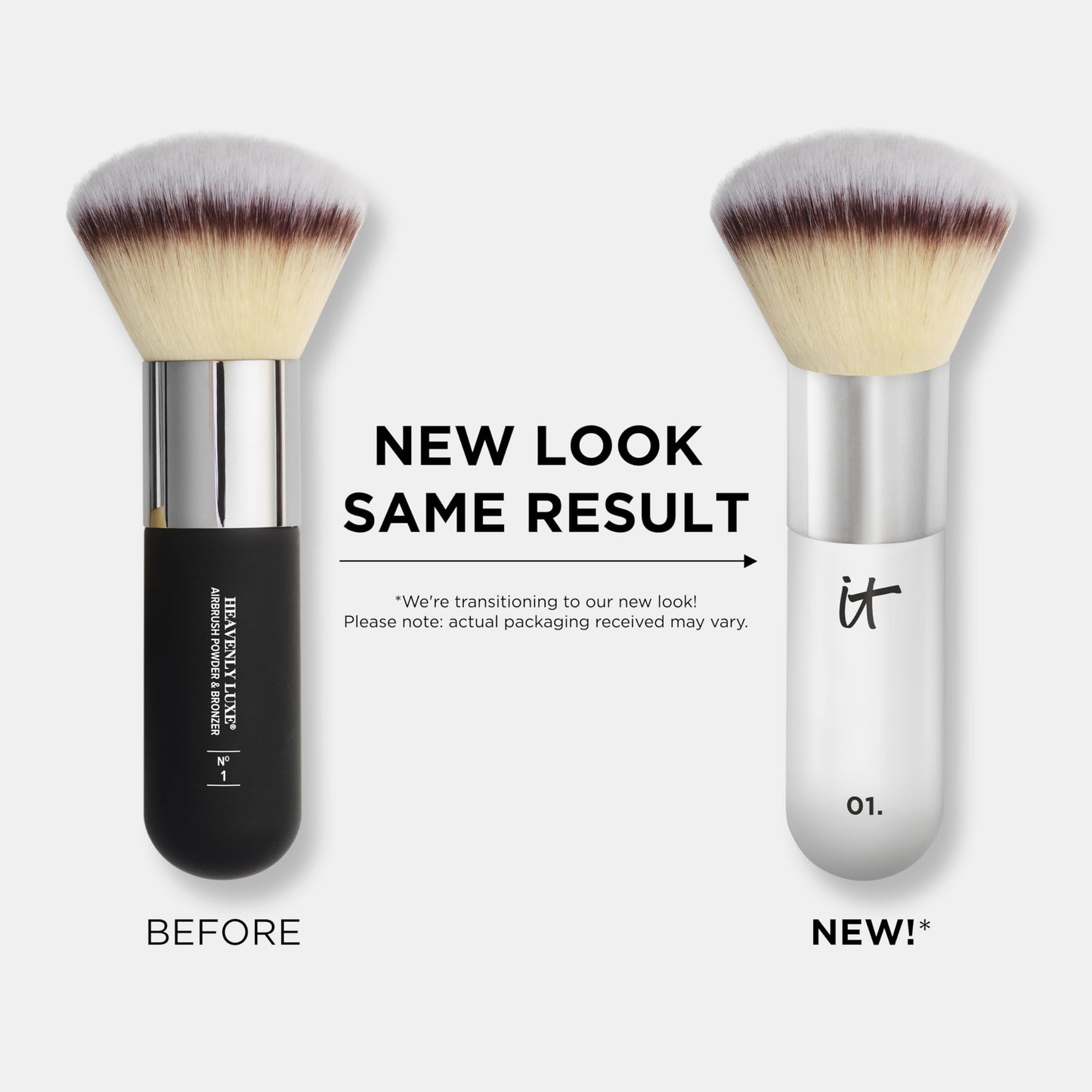 IT Cosmetics Heavenly Luxe Airbrush Powder & Bronzer Brush #1 - For a Smooth, Even, Airbrushed Finish - Jumbo Handle for Easy Application - Soft, Pro-Hygienic Bristles