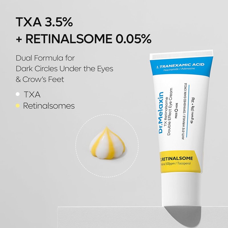 Tranexamic Acid Eye Cream - Dual Action Dark Circle Repair with Adenosine & Niacinamide | 50ml - Korean Skincare