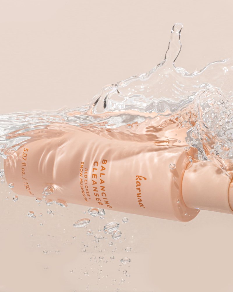 Karuna Balancing Facial Gel Cleanser | Gentle, Non-Stripping Daily Face Wash for All Skin Types | With Niacinamide, Hyaluronic Acid, and Snow Mushroom for Lightweight Hydration | 150 ml