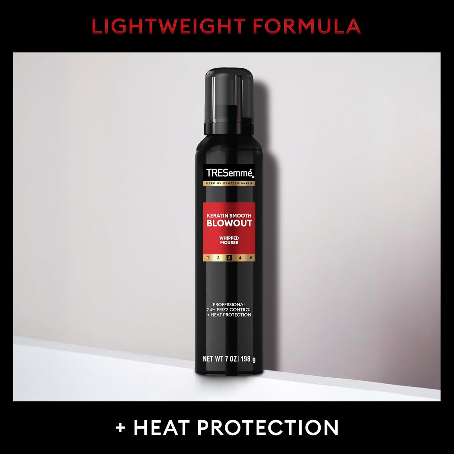 TRESemmé Whipped Shaping Mousse - Keratin Smooth for Instant Hydration | 7 Fl Oz