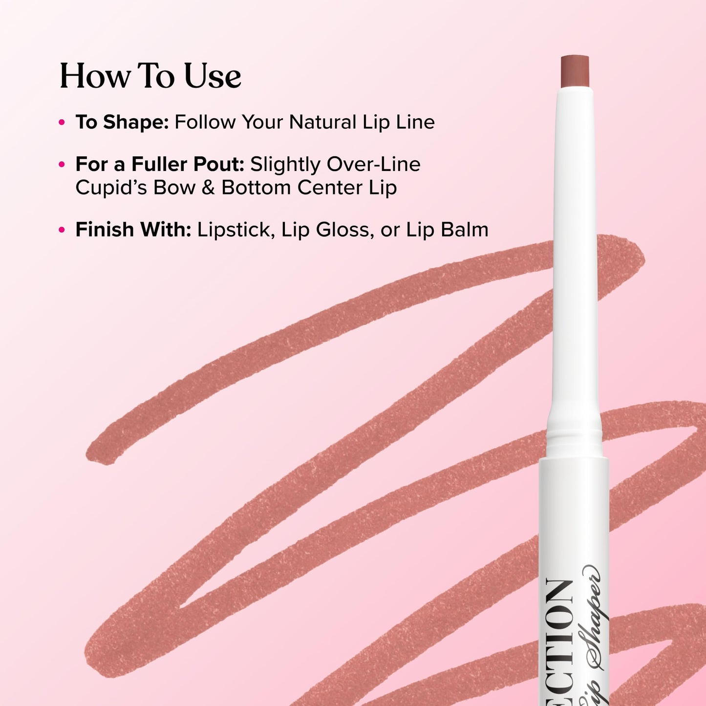 Too Faced Lip Injection Extreme Lip Shaper | Plumping, Waterproof, Liner Pencil, 0.01 Ounce, Hot & Spicy