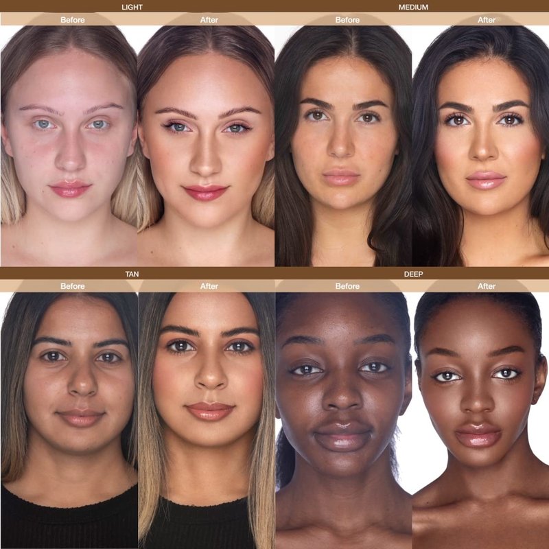 Rachel Couture CC Cream | Color Correcting Cream with Hyaluronic Acid | Full Coverage Foundation & Hydrating Anti-Aging Serum | Vegan & Cruelty Free - 1.18 Fl Oz - Light