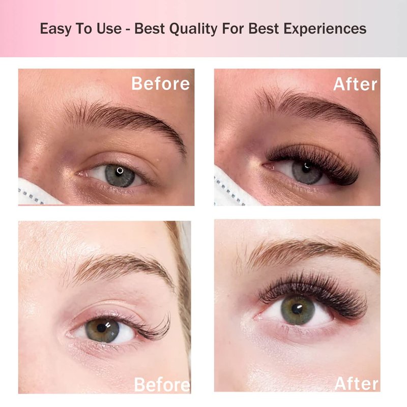 Promade Eyelash Fans - 1000 Volume Lash Extensions | 8D-16D, C/D Curl, 9-16mm Length, Vegan PBT Synthetic