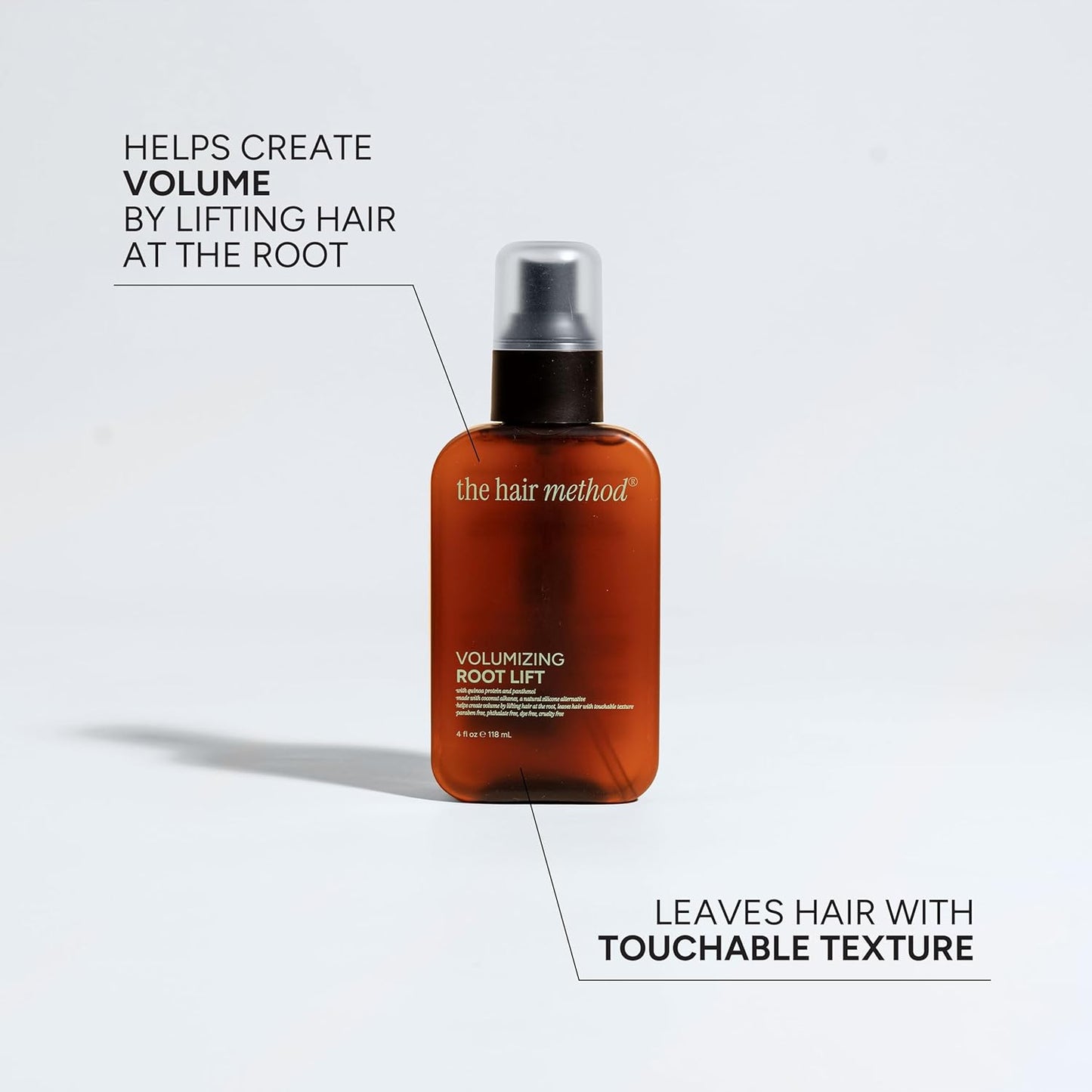 Volumizing Root Lift Spray - Lightweight Texture & Lift with Quinoa Protein | Vegan & Silicone-Free, 4 fl oz