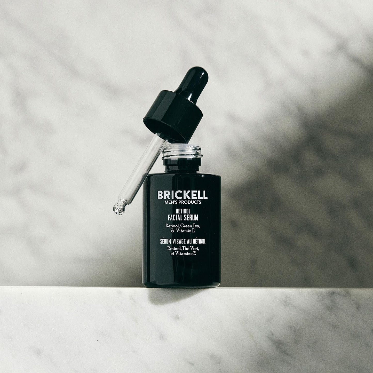 Brickell Men's Retinol Serum - Anti-Aging Treatment for Firming Face Lines & Eye Wrinkles | 1 Ounce