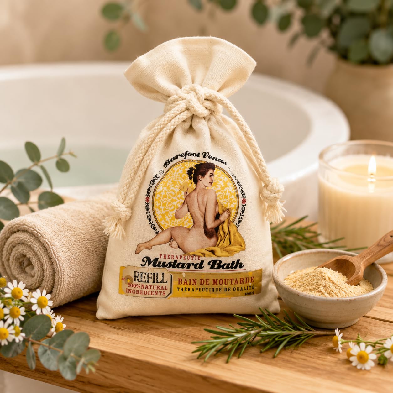 Mustard Bath 1KG Refill | Bath Soak