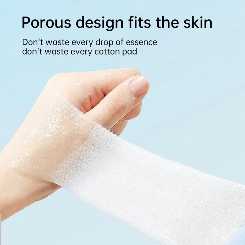 CLOUDROL Mummy Makeup Wet Cotton Pads for Face Stretchable Bandage Tear Mask Paper Towel Hydrotherapy Hydration Cotton Sheet 200pcs 3.9 * 3.9in (200 Count (Pack of 3))
