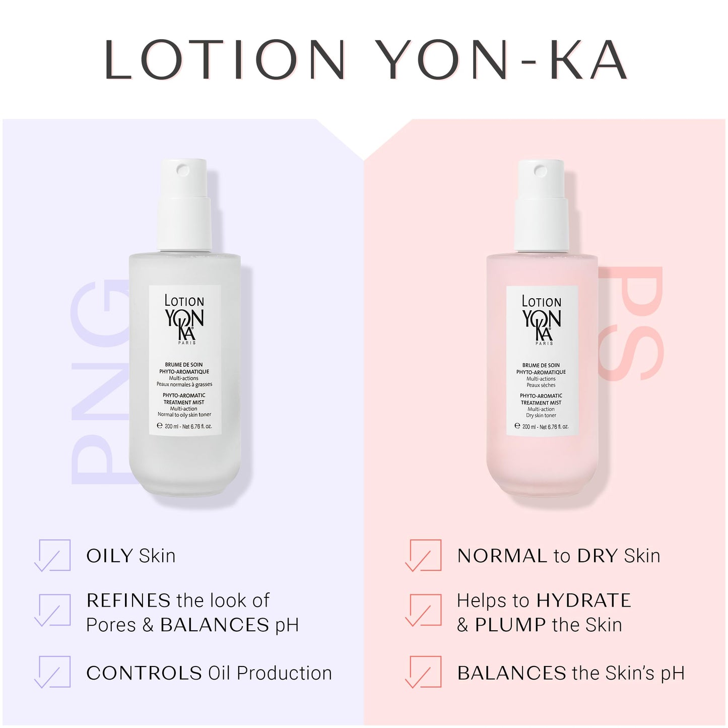 Yonka Lotion PNG Toner | Refreshing Daily Face Mist with Botanical Essential Oils, Aloe Vera & Rosemary | Hydrates, Soothes & Mattifies | Alcohol-Free Toner for Normal to Oily Skin | 6.76 fl oz