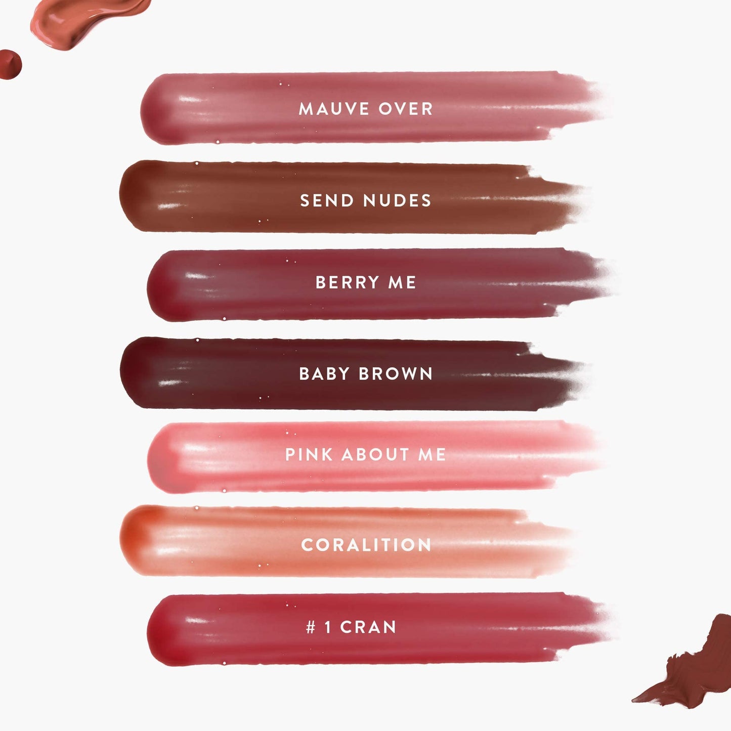 Mented Cosmetics Lip Gloss Bundle | Vegan, Paraben-Free, Cruelty-Free Gloss Topper | Long Lasting and Moisturizing Lipgloss (Send Nudes & Mauve Over)