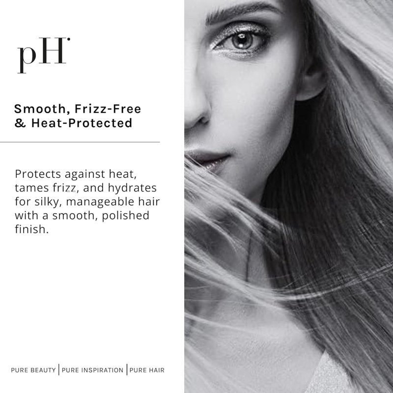 pH PURE HAIR Thermo-Protective Smoothing Creme - Heat-Protected & Anti-Frizz Styling Cream - Keratin Hair Treatment & Hydrating Hair Cream with UV Defense - 6.7 oz