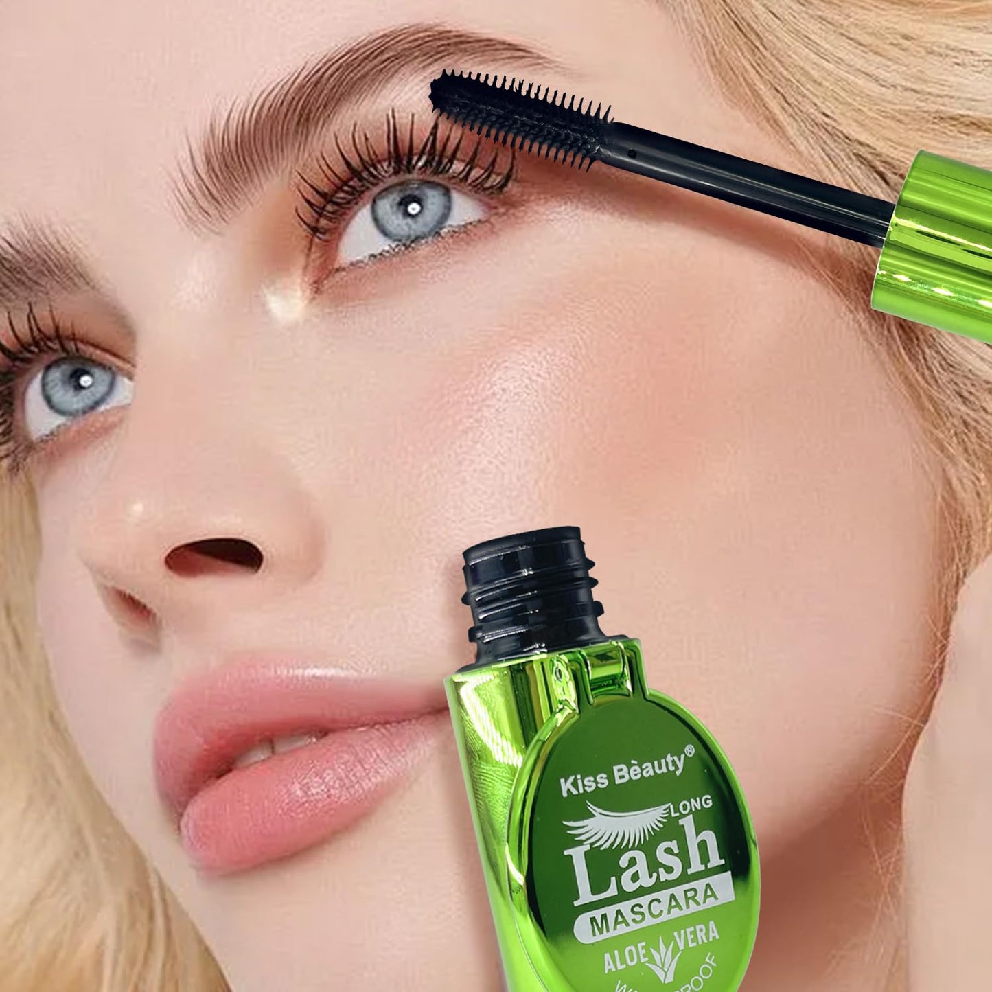 Black Natural Eye Makeup Lash Mascara,Sculpts Brows, Defines Lashes, Primer & Top Coat, containing aloe ingredients,Cruelty-Free & Vegan - Black,1count