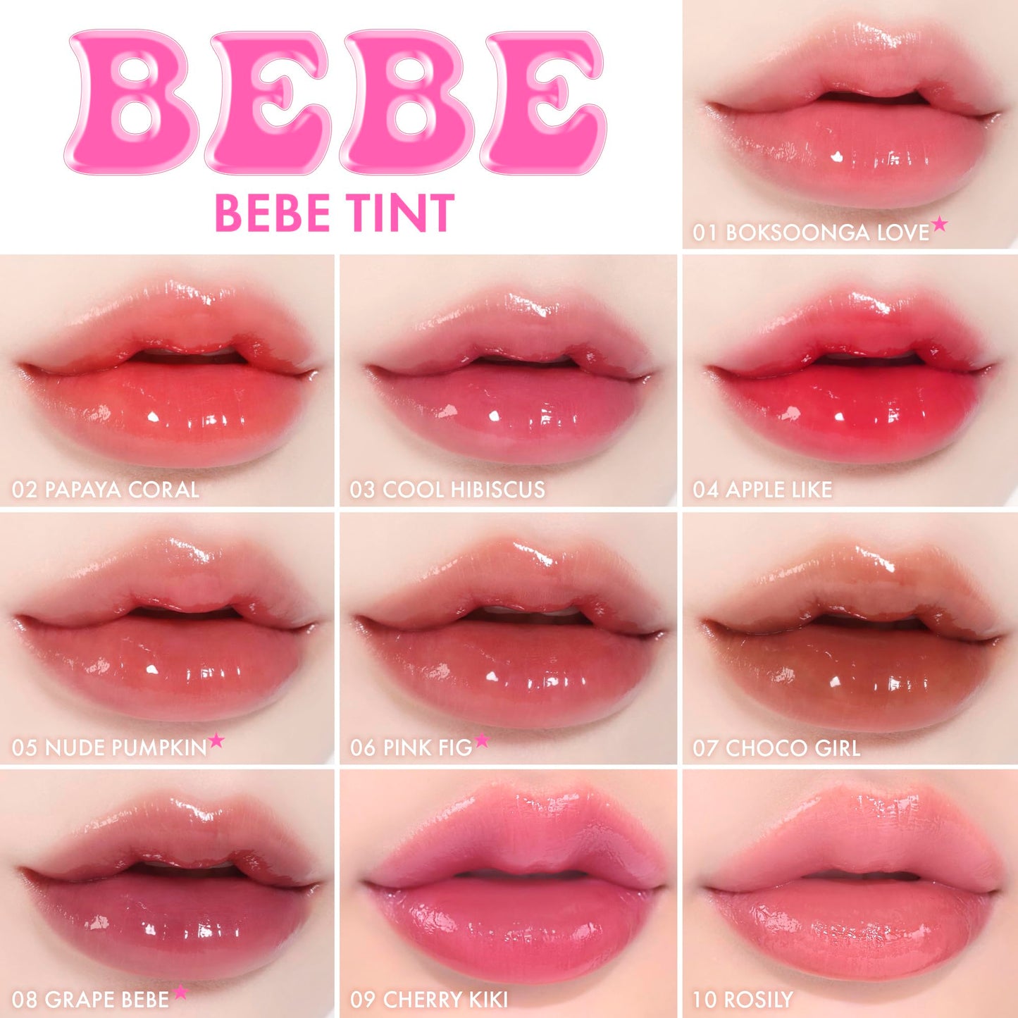 Amuse SEOUL Bebe Tint (08 GRAPE BEBE) - 24 Hour Long Lasting Lip Stain, Glass-Like Plumping, Lightweight, Moisturizing Lip Oil Tint, Hydrating High-Shine Gloss, Vegan Korean Beauty Makeup