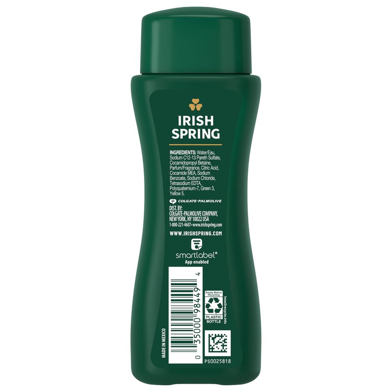 Irish Spring Men's Body Wash Shower Gel, Original Clean, Travel Size Body Wash, 3.40 Fl Oz (Pack of 24)