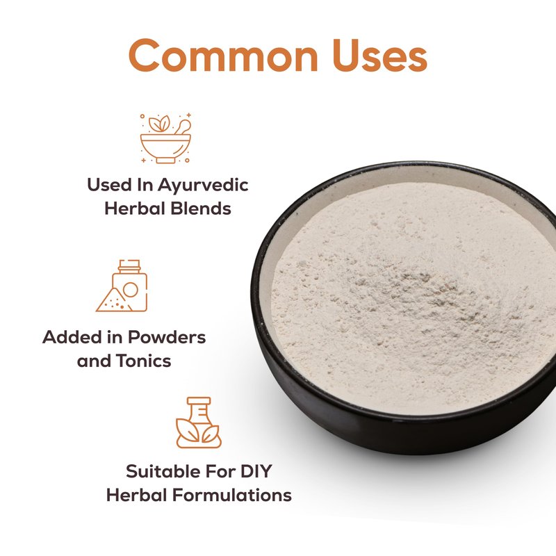 100% Organic Safed Musli Powder - Chlorphytum Borivillianum 227 GMS / 1/2 LB Pound / 08 Oz - Processed in FDA Registered Facility (A 100% Natural Health Supplement)