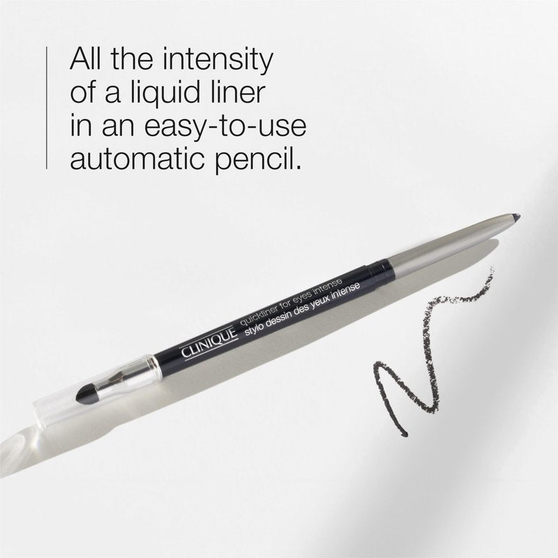 Clinique Quickliner For Eyes Intense Eyeliner Pencil | Water Resistant, Smudge Resistant + Safe For Sensitive Eyes, Intense Midnight