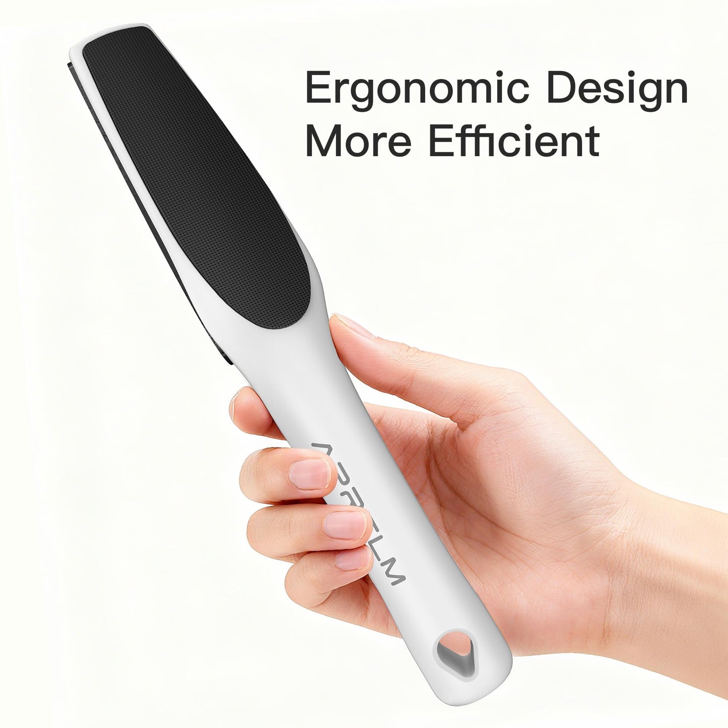 APRELM 3-Sided Nano Glass Foot File, 3-in-1 Coarse/Medium/Fine Foot Callus Remover, Professional Callus Remover for Feet Hard Skin Smooth Polishing (White)