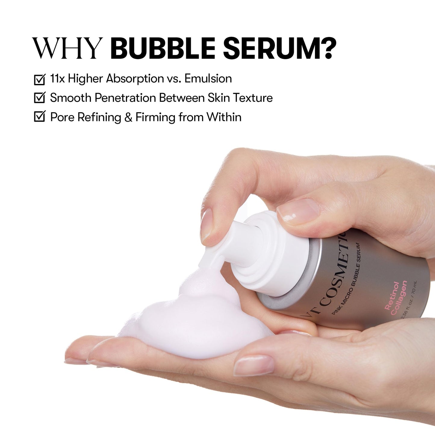 VT COSMETICS Bubble Serum (2.36 fl. oz., Retinol Collagen)