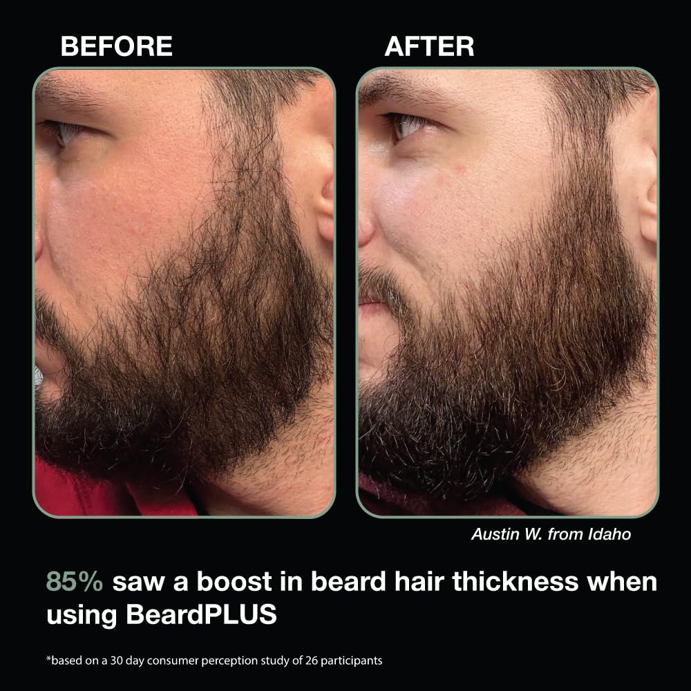 ZEUS BeardPLUS Conditioner for Men - Biotin & Caffeine Beard Growth Treatment | 6 oz for Thickness & Hydration