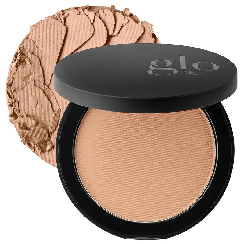 Pressed Base Powder Foundation - Natural Dark | Buildable Sheer to Full Coverage, Long-Wear Compact Makeup