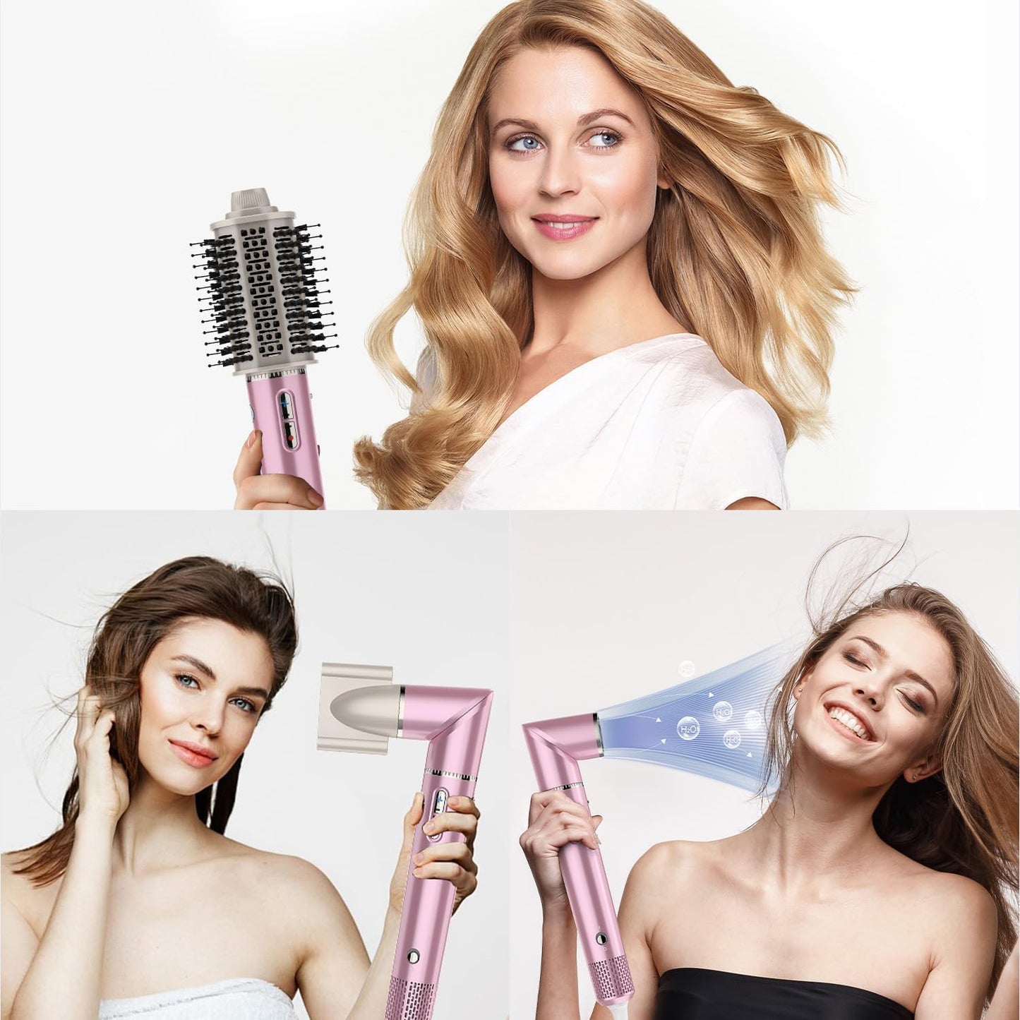 3 in 1 Hair Dryer Brush & Styler Set - Fast Drying, Straightening & Volumizing Tool | No Heat Damage for All Hair Types