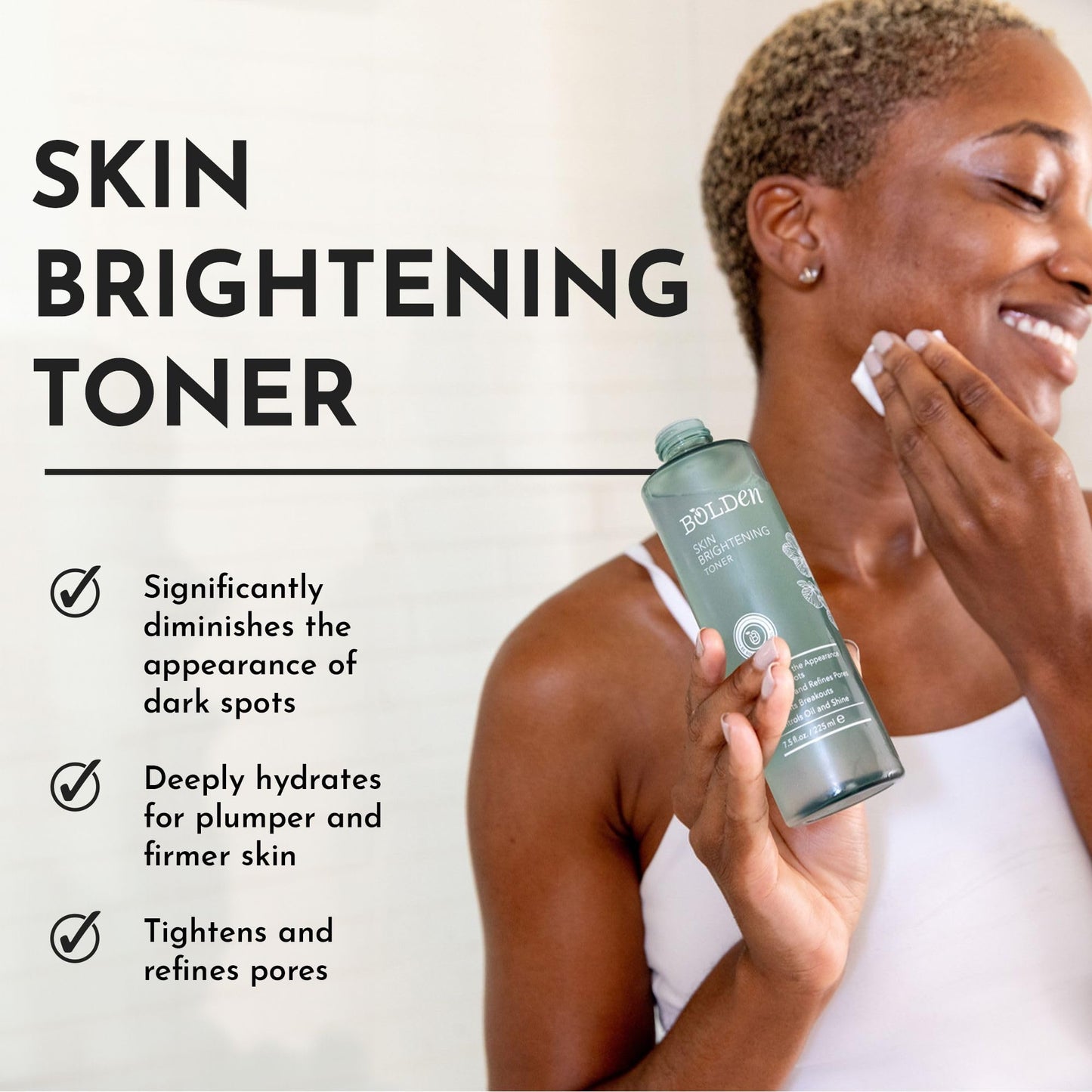 Bolden Skin Brightening Toner & Dark Spot Corrector Bundle – Reduces Breakouts, Dark Spots, Oil & Shine – with AHA Glycolic Acid, Niacinamide, Tranexamic Acid & Alpha Arbutin
