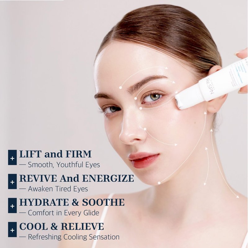 Re.SPN Bakuchiol Firming Eye Cream with Cooling Metal Roller – Clinically Proven Moisturizing Eye Cream for Puffiness, Wrinkles & Dark Circles | Vegan, Fragrance-Free, Korean Skincare (0.67 fl oz)
