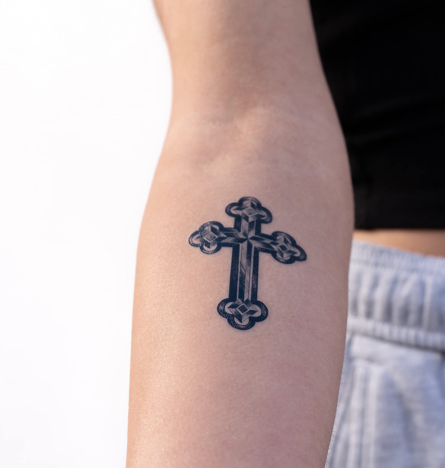 Thug Ink Temporary Tattoos – Volume II – 6-Piece Set | Dagger, Ice Cream Cone, Crown & More | Water-Transfer Face Tattoos – Fun Fake Ink for Parties, Costumes & Vibes