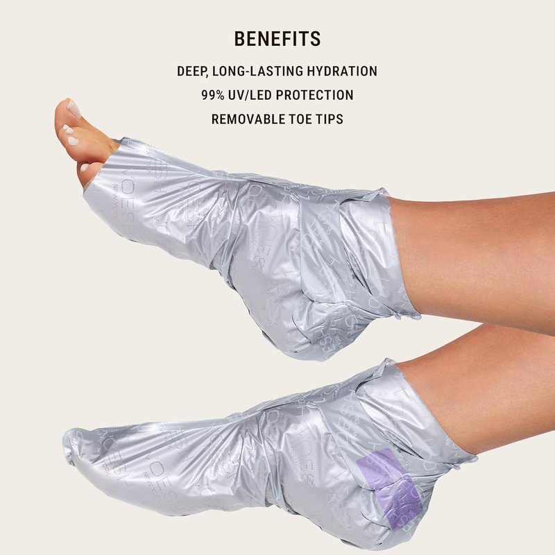 VOESH Peeling Socks Duo - Intensive Foot Peel & Callus Remover | Exfoliating Vegan Mask for Dry Feet