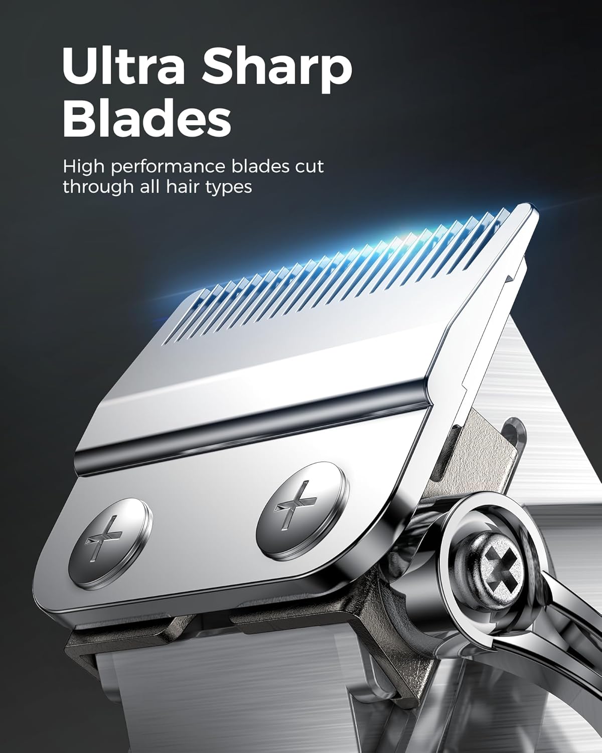 Professional Hair Clippers for Men - Cordless Barber Kit for Hair Trimming & Beard Grooming | Gold Finish