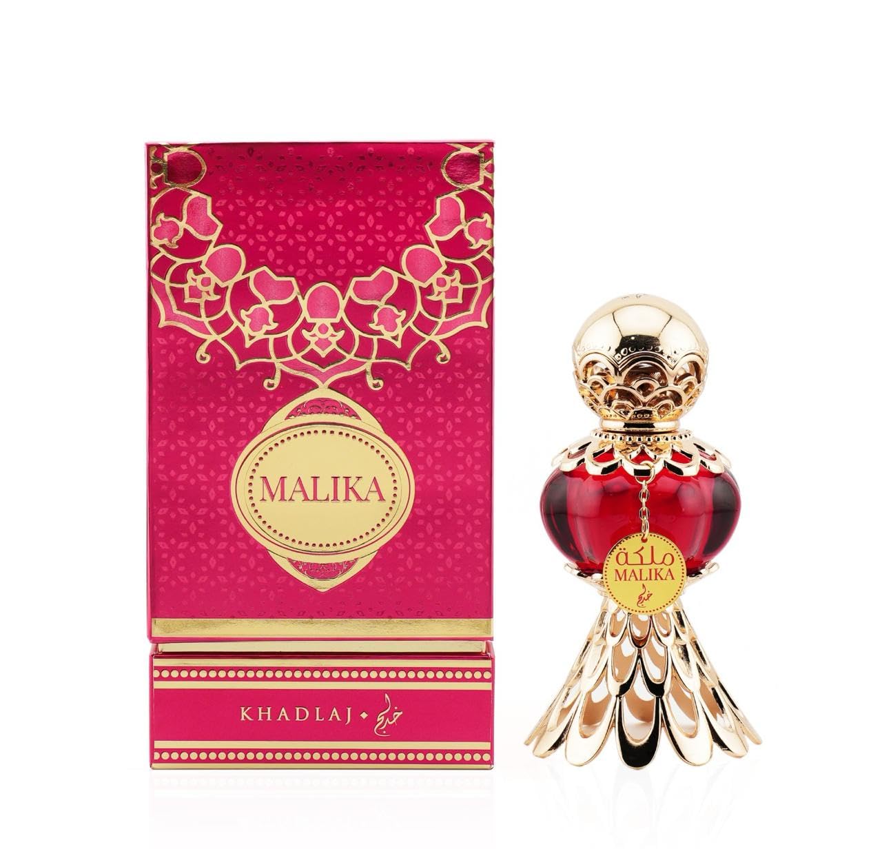 Khadlaj Malika Red Concentrated Perfume Oil for Women, 20 ml/ 0.7 Ounce