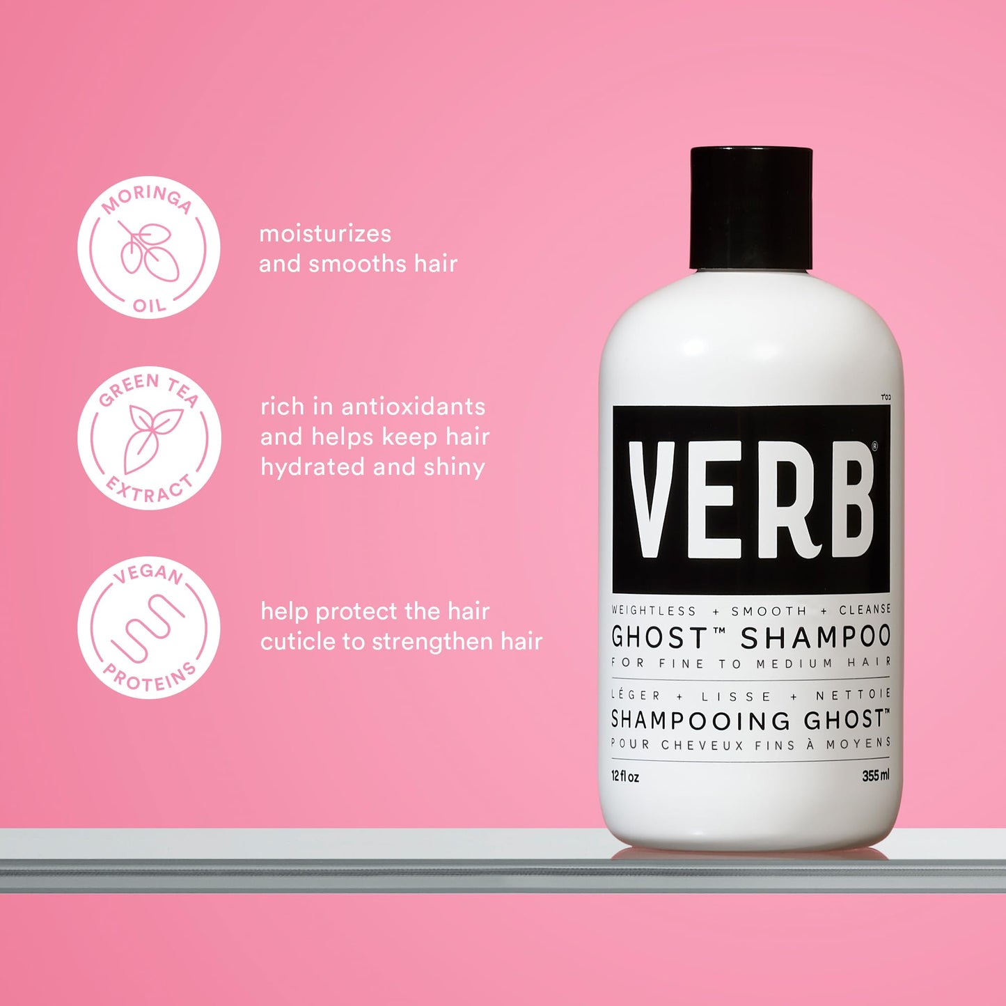 Ghost Trio Kit - Bestselling Weightless Ghost Collection for Fine to Medium Hair - Smooth Shine + Frizz Control