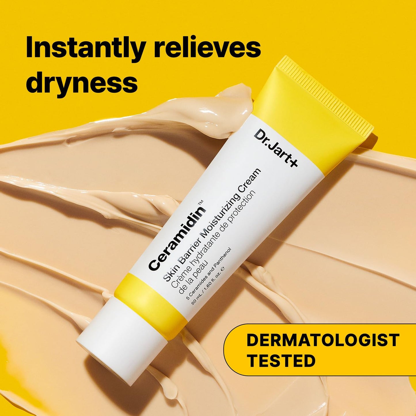 Dr.Jart+ Ceramidin Travel Essentials – Moisturizing Trio for Dry Skin with Ceramides | Face Cream, Sheet Mask & Jelly Lip Balm | Korean Skin Care Set