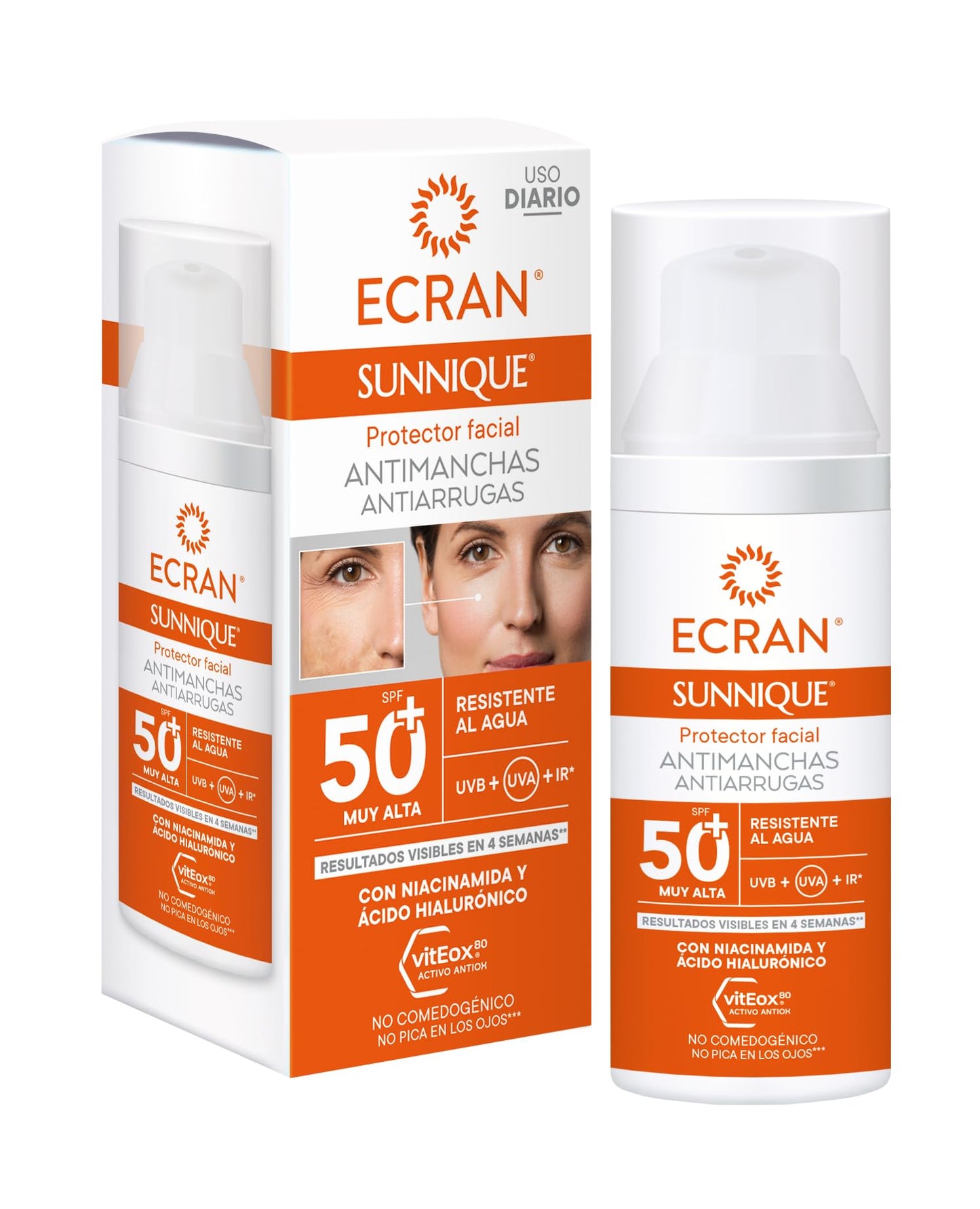 Ecran Sunnique Antimanchas Facial Spf50+ 50 Ml