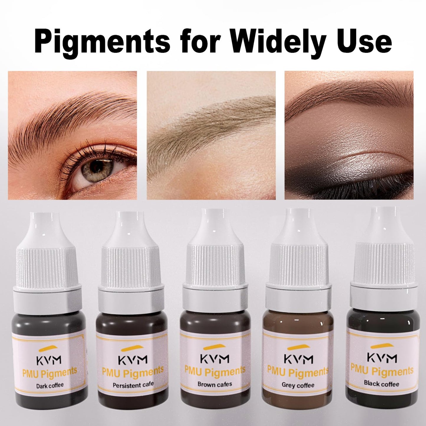 KVM Permanent Makeup Pigments - Long-Lasting Waterproof Color for Brows & Lips | Fade-Resistant Formula