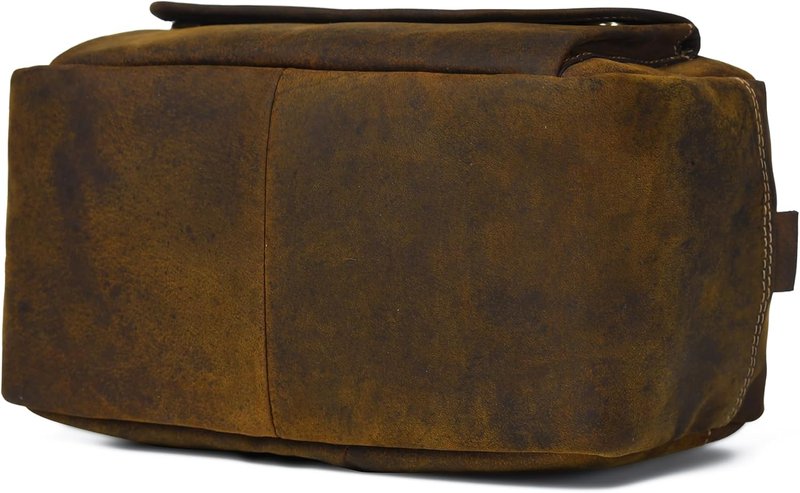 Extra Large Top-Grain Leather Toiletry Bag - Travel Organizer for Men & Women | Dark Brown, 10x6x5.5 in